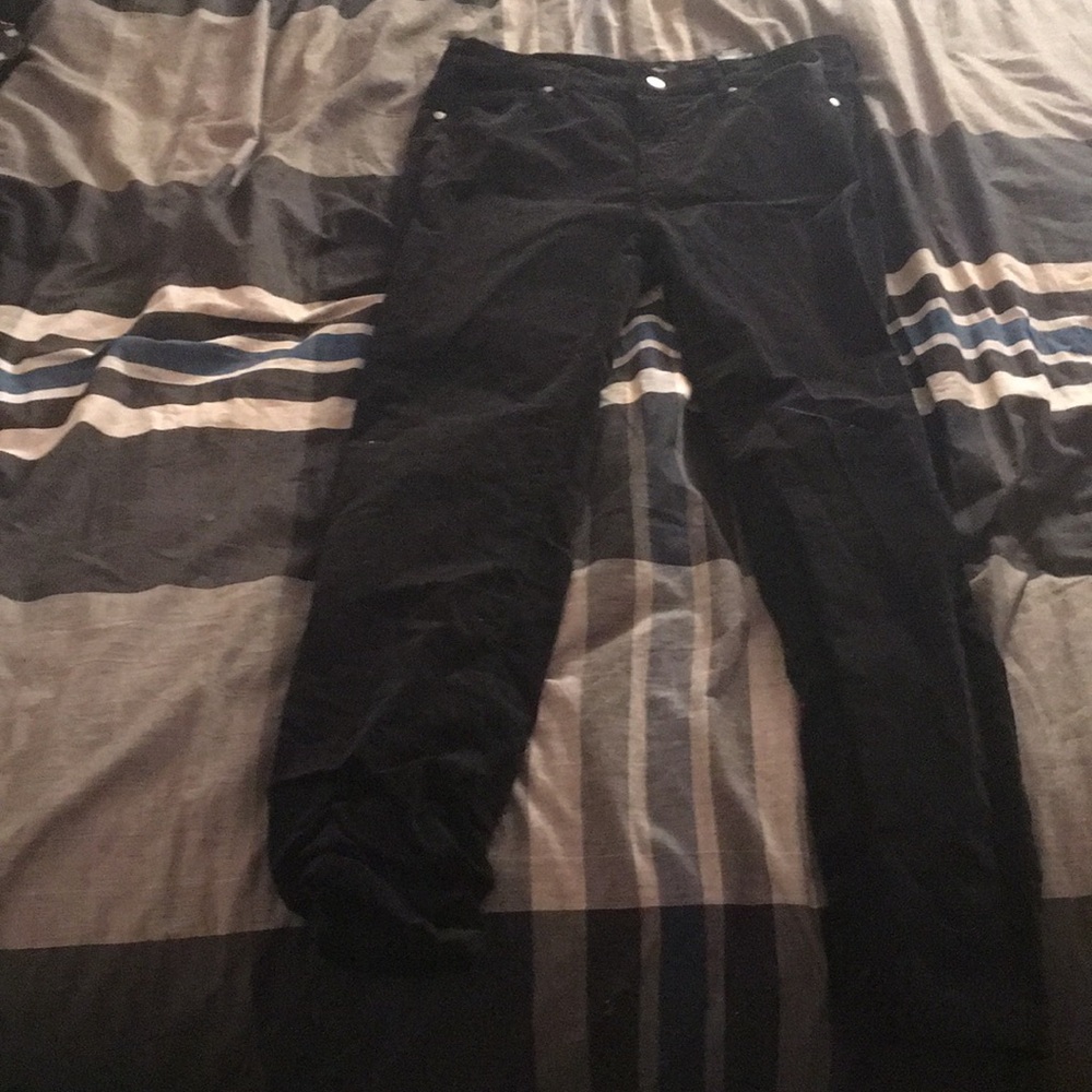 Black denim jeans
